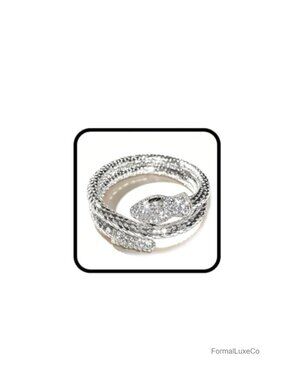 Rhinestone Snake Hand Jewelry Bangle Bracelet